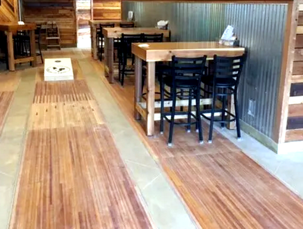 Beulah Bowling Center (Tenpin) - Bowling Alley Wood Inside Bar (newer photo)